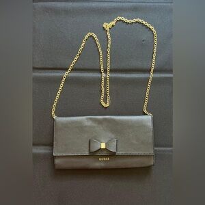 GUESS Black Crossbody Bag with Bow Detail